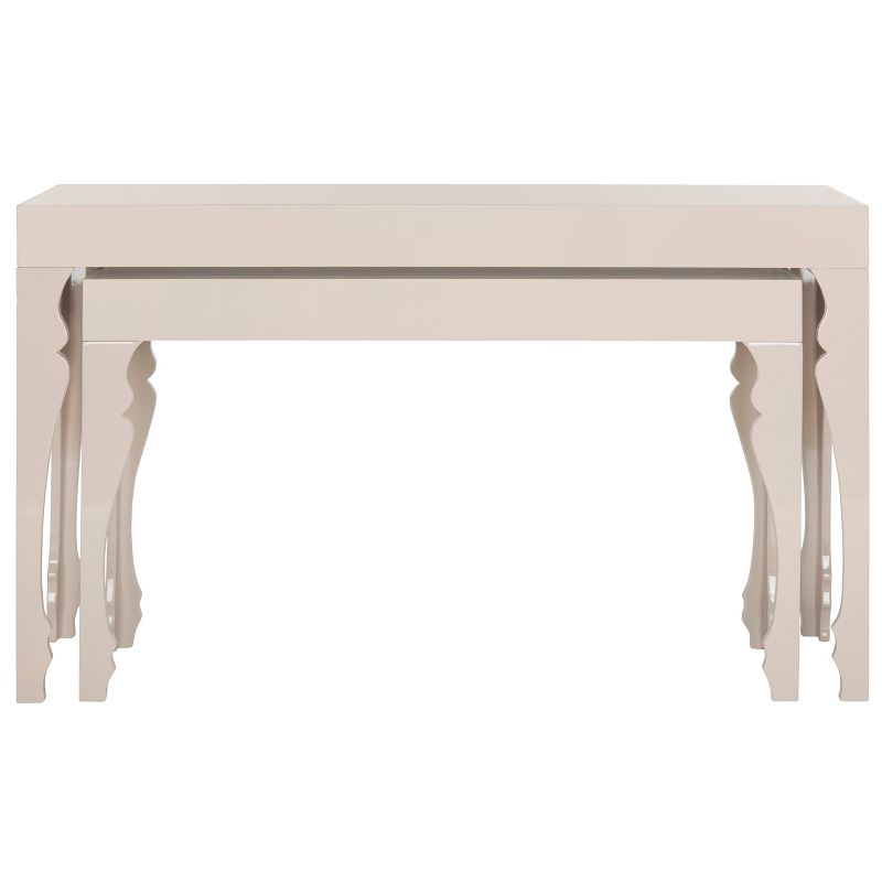 Beth French Leg Lacquer Stacking Console Table  - Safavieh, 1 of 8