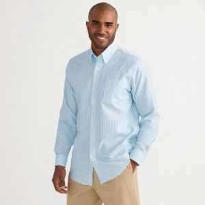 Lands' End Men's Big and Tall Traditional Fit Solid No Iron Supima Oxford Dress Shirt - 1 of 4