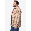 Boulder Creek by KingSize Fleece-Lined Flannel Shirt Jacket - 4 of 4