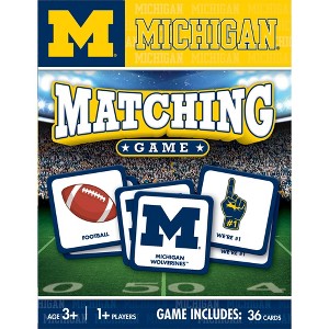MasterPieces Officially Licensed NCAA Michigan Wolverines Matching Game for Kids and Families - 1 of 4