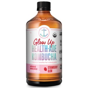 Health-Ade Strawberry Glow Kombucha – 16 fl oz - 1 of 4