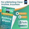 Inspire Ultra Thick Rinse Free Body Wash Wipes, Bathing Wipes, Shower Wipes - Rinse Free Wet Wipes - 2 of 4