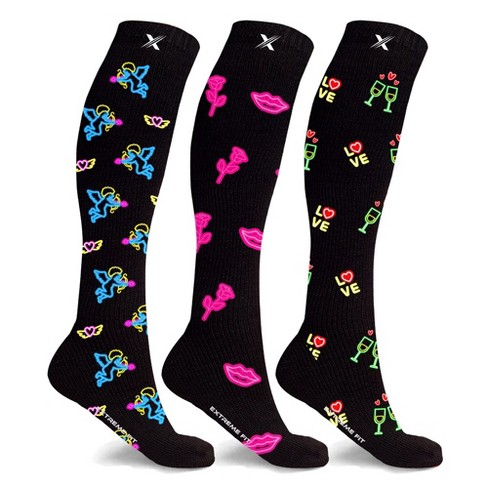 Glow in The Dark Compression Socks (3-Pairs)