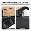 VEVOR Kitchen Island Cart, 50" Wood Top Breakfast Bar with Trash Cabinet Tilt Out 10 Gallon Storage, Farmhouse Dining Living Room Table - 4 of 4