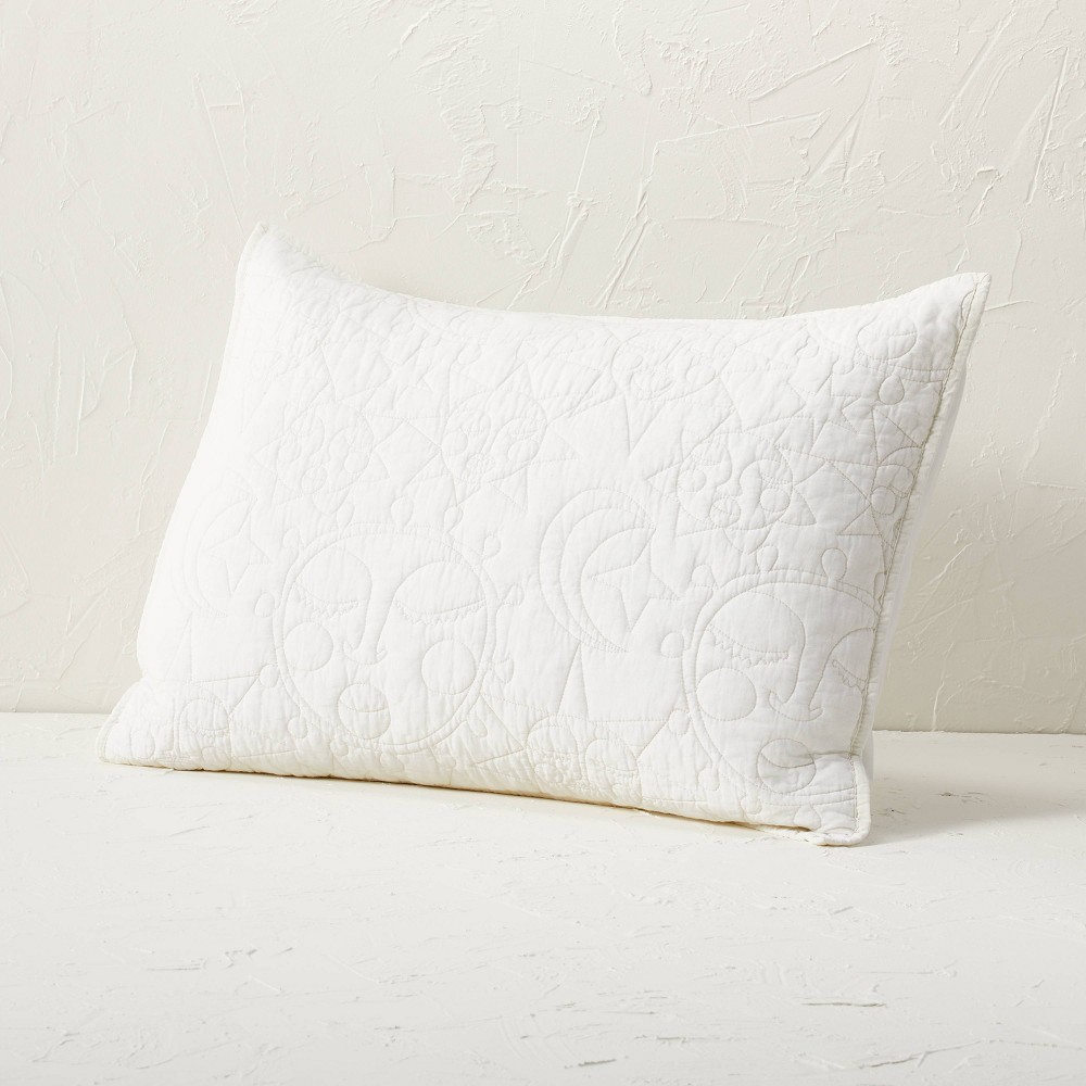 Photos - Bed Linen Standard Early Rising Sun Quilt Pillow Sham Cream - Opalhouse™ designed wi