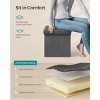 Racxily 15 Inches Folding Storage Ottoman Bench, Ottoman Foot Rest, End of Bed Bench, Storage Chest - 4 of 4