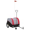 vidaXL Bike Trailer Black and Red 99.2 lb Iron - 2 of 4
