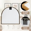 Wooakway Arch Metal Bathroom/Vanity Mirror Decorative Wall Mirror for Living Room Bathroom Bedroom Entryway Black/Gold/Silver - 4 of 4