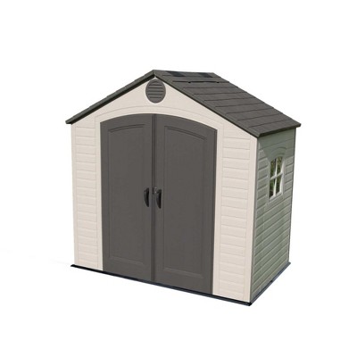 Lifetime 8 ft. x 5 ft. Outdoor Storage Shed, Tan (6406)