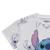 Ladies Lilo and Stitch Shirt - Ladies Classic Lilo and Stitch Fashion Tee - Disney Lilo and Stitch Short Sleeve Skimmer Crop Top Tee - 3 of 4
