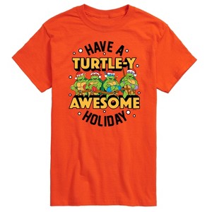 Men's - Teenage Mutant Ninja Turtles - Turtley Awesome Group Short Sleeve Graphic T-Shirt - 1 of 4