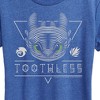 Women's - How to Train Your Dragon - Toothless Line Art Short Sleeve Graphic T-Shirt - 2 of 4