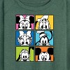 Women's - Disney - Mickey Minnie Goofy Pluto Donald and Daisy Lightweight French Terry Wide Neck Long Sleeve Shirt - 2 of 4