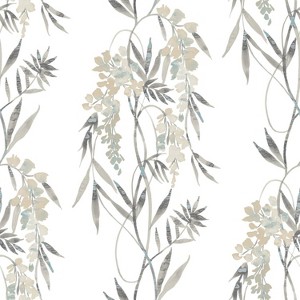 RoomMates Nouveaux Wisteria Peel & Stick Wallpaper: Self-Adhesive PVC, Floral Botanical, Multicolored, 30.75 Sq Ft Coverage - 1 of 4