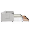 NicBex 80.5" Daybed with Storage Twin Size Day Bed with Trundle and 2 Spacious Drawers for Bedrooms and Living Rooms - 3 of 4