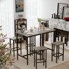 3-Piece Bar Height Dining Set with a Table and 2 Bar Stools - 2 of 4