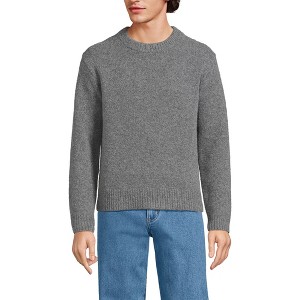 Lands' End Men's Long Sleeve Ultra Soft Oversized Crewneck Sweater - 1 of 3
