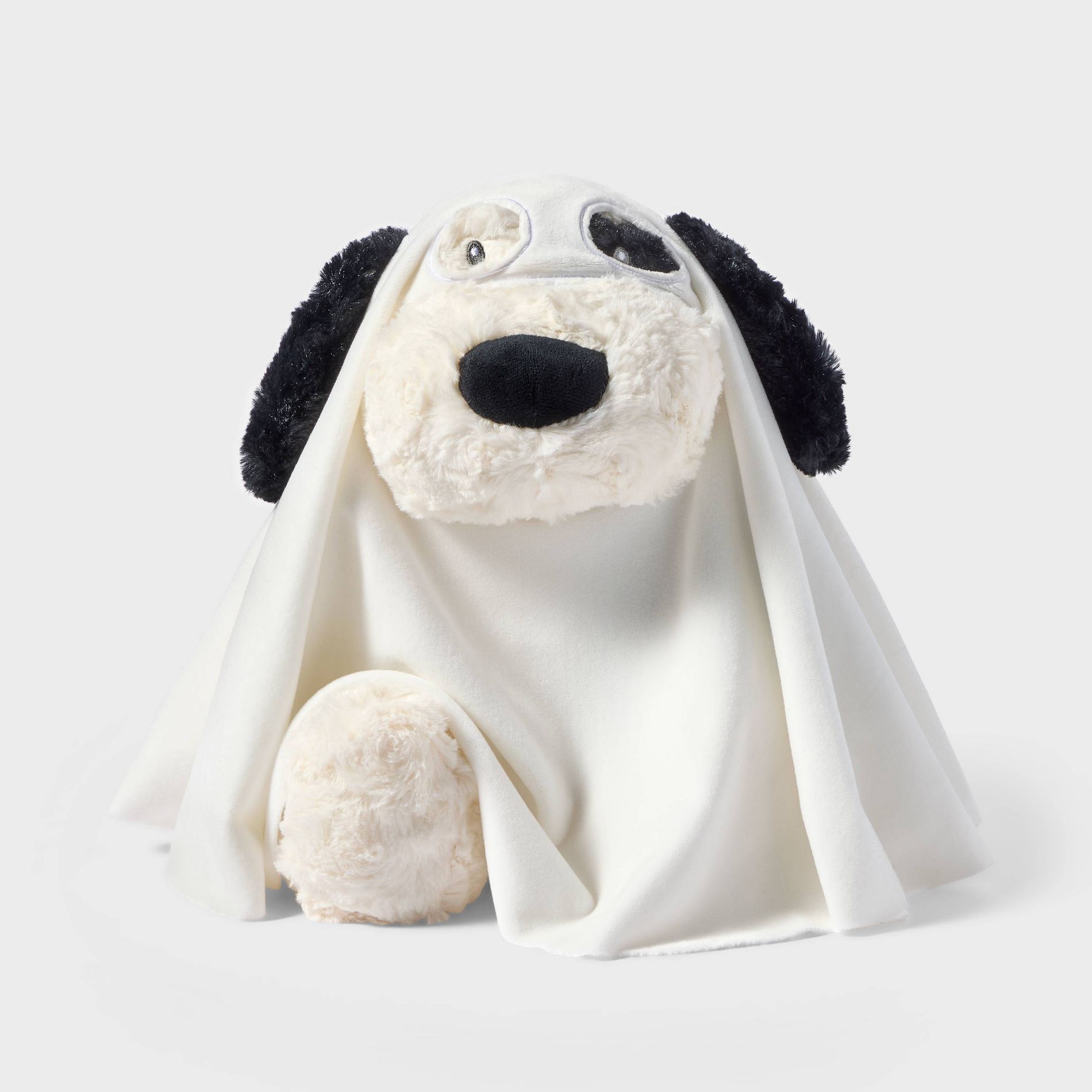 12" Ghost Dog Stuffed Animal - Gigglescape™
