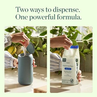 Biom Plastic Free Plant Based Disinfecting Wipes - Fresh Citrus - 60ct: Ammonia-Free, Aluminum-Free, Paraben-Free