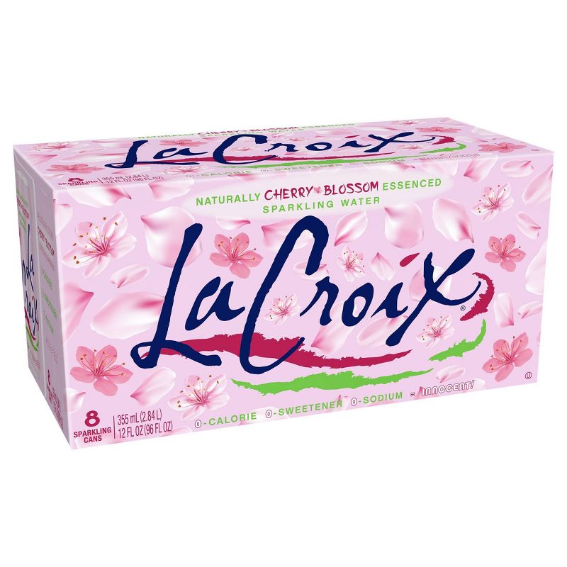 LaCroix Cherry Blossom Sparkling Water - 8pk/12 fl oz Cans, 1 of 11