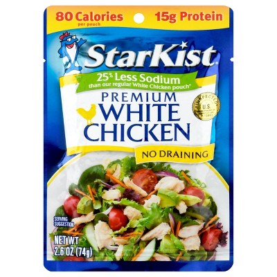 Photo 1 of 12 Pack Starkist White Chicken 25% Less Sodium - 2.6oz EXP 05/15/26