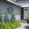 89" Iron Kaleidoscopic Multi-Spinning Kinetic Garden Stake - Alpine Corporation: Weather-Resistant, Freestanding Outdoor Decor - 2 of 4