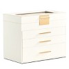 Premium 2-Drawer Jewelry Organizer With Clear Top And Soft Velvet Compartments For Secure Accessory Storage - 4 of 4