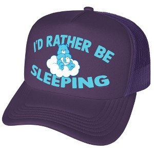 Care Bears Care Bears I'D Rather Be Sleeping Foam Trucker Cap Purple - 1 of 4