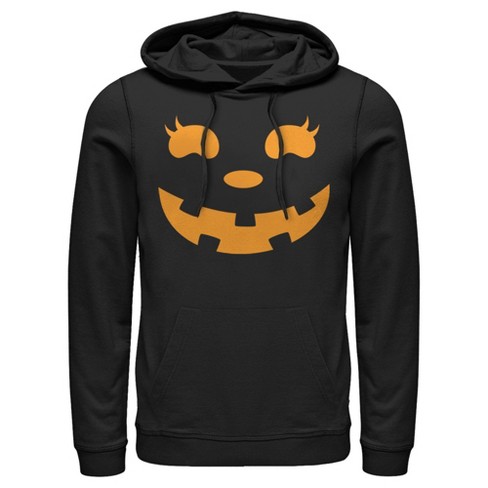 Men's CHIN UP Halloween Jack o' Lantern Face Pull Over Hoodie - image 1 of 4