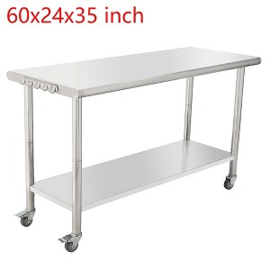 Stainless Steel NSF Commercial Work Prep Table Height Adjustable - 1 of 4