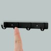Unique Bargains Bathrooms Coat Rack Wall Hooks for Hanging Hat Rack Towel - 4 of 4