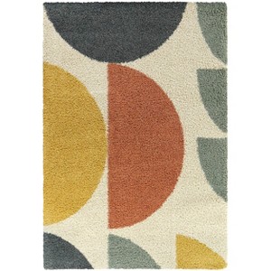 Balta Rugs 5'3"x7' Dalton Abstract Kids' Rug Cream: Fade & Stain-Resistant, High Pile, OEKO-TEX Certified, Pet Friendly - 1 of 4