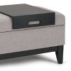 NicBex Ottoman with Storage and Tray Modern Design Ottoman Foot Rest with Safety Hinge for Bedroom, Living Room, Gray - 3 of 4