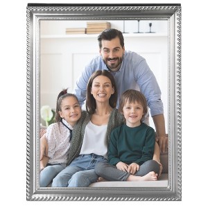Unique Bargains REGALWOVEN Tabletop Family Decor Modern Vertical Metal Picture Frame 1 Pc - 1 of 4