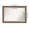 Amanti Art Pia Medium Brown Beveled Framed Bathroom Vanity Wall Mirror - 3 of 4