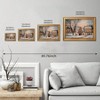 Gold Framed Vintage Village Landscape Wall Art Classic Winter Scene Poster Pine Tree Snowy Town Canvas Prints - 3 of 4