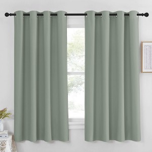 NICETOWN Grommet Top Blackout Curtains, Thermal Insulated Noise Reducing Window Drapes (Set of 2) - 1 of 4