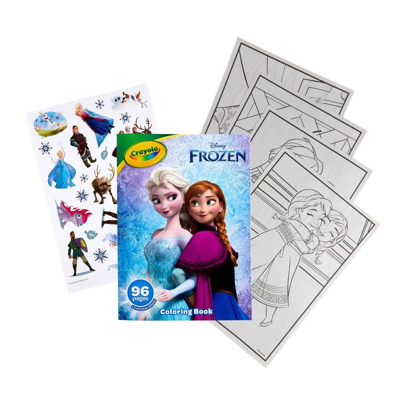 Crayola 96pg Disney Frozen Coloring Book with Sticker Sheet, 2 of 8