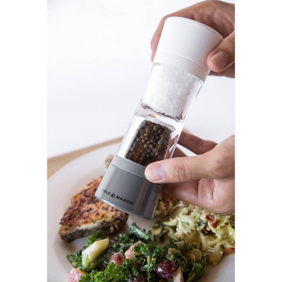 Cole & Mason Lincoln Duo Gray Acrylic Salt and Pepper Grinder