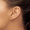 Black Bow Jewelry Kids Pink Enameled Butterfly Post Earrings in 14k Yellow Gold - 3 of 4