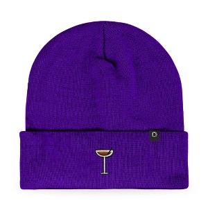 Dalix Espresso Martini Embroidered Beanie Food Warm Winter Knit Hat Women - 1 of 4