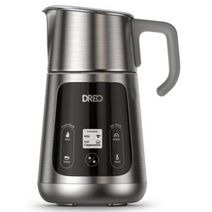 Dreo BaristaMaker Milk Frother - Stainless Steel - 1 of 4