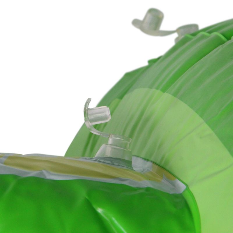 Swimline 41" Inflatable Margarita Lime Wedge 1-Person Swimming Pool Inner Tube Ring Float - Green/White, 3 of 4