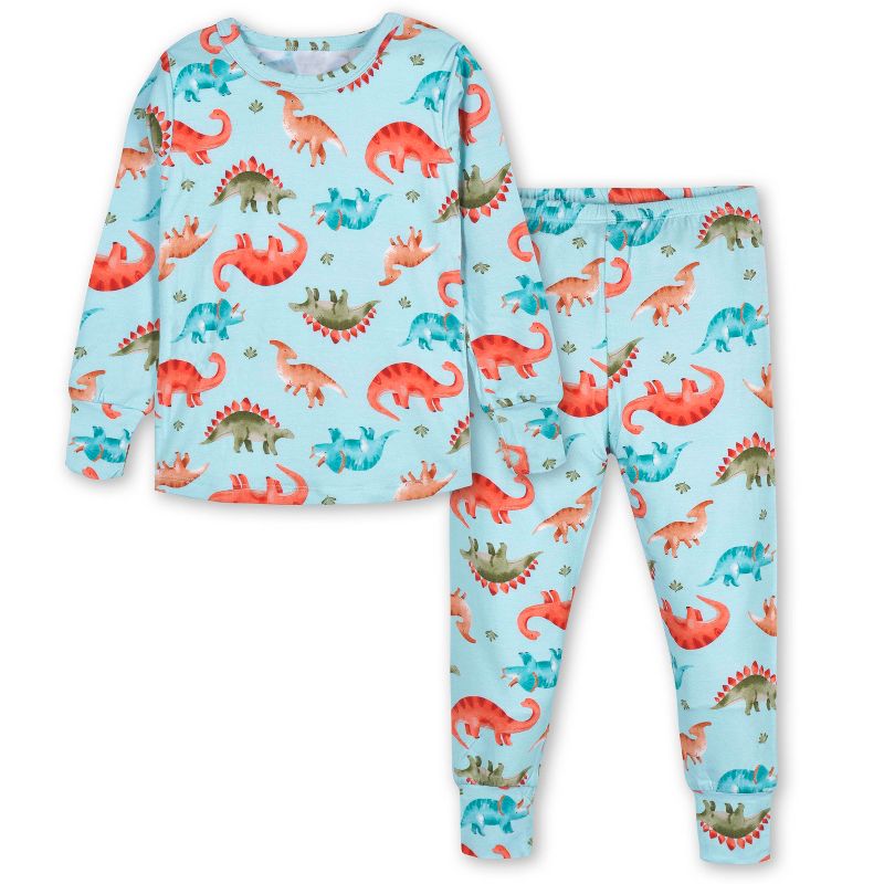 Gerber Infant & Toddler Boys' Buttery Soft Snug Fit Pajama Set, 1 of 7