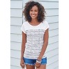 Women's Striped Round Neckline Top - LASCANA - 3 of 4
