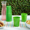 Blue Panda 24 Pack 16 Oz Plastic Cups for Birthday Party, Catering, Baby Shower, Green - 2 of 4