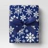 30' Christmas Fabric Ribbon Navy Satin - Wondershop™ - 2 of 3