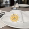 Unique Bargains Napkin Ring Flower Stainless Steel 1 Pc - 3 of 3
