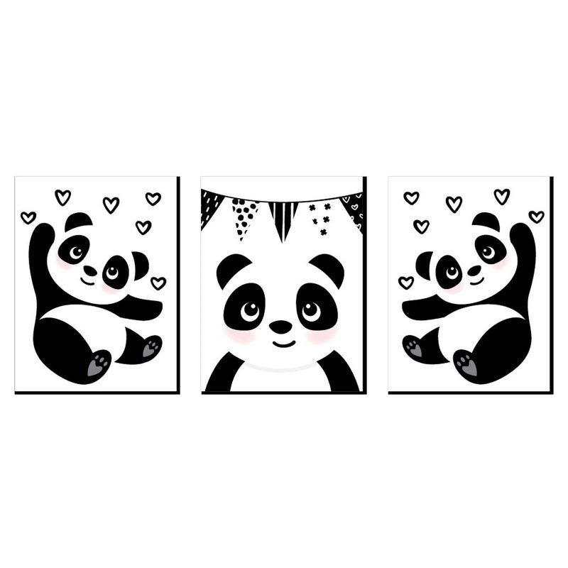 Big Dot of Happiness Party Like a Panda Bear - Nursery Wall Art, Kids Room Decor and Panda Home Decor - Gift Ideas - 7.5 x 10 inches - Set of 3 Prints, 1 of 8