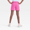 Girls' Bob Marley Fleece Shorts - Pink - 3 of 4